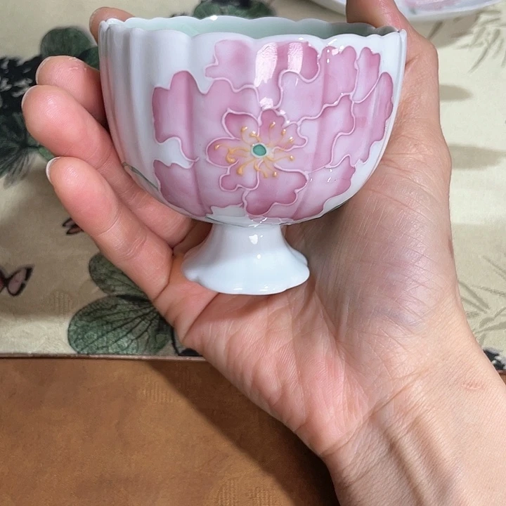 【闪购商品】俏梦牡丹高足杯哈哈哈哈哈