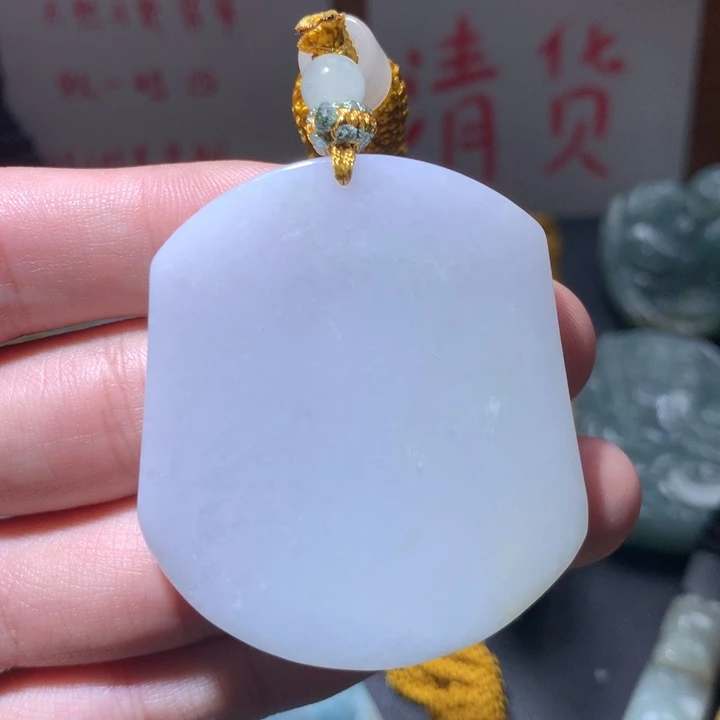 翡翠未镶嵌颈饰保真天然a货翡翠