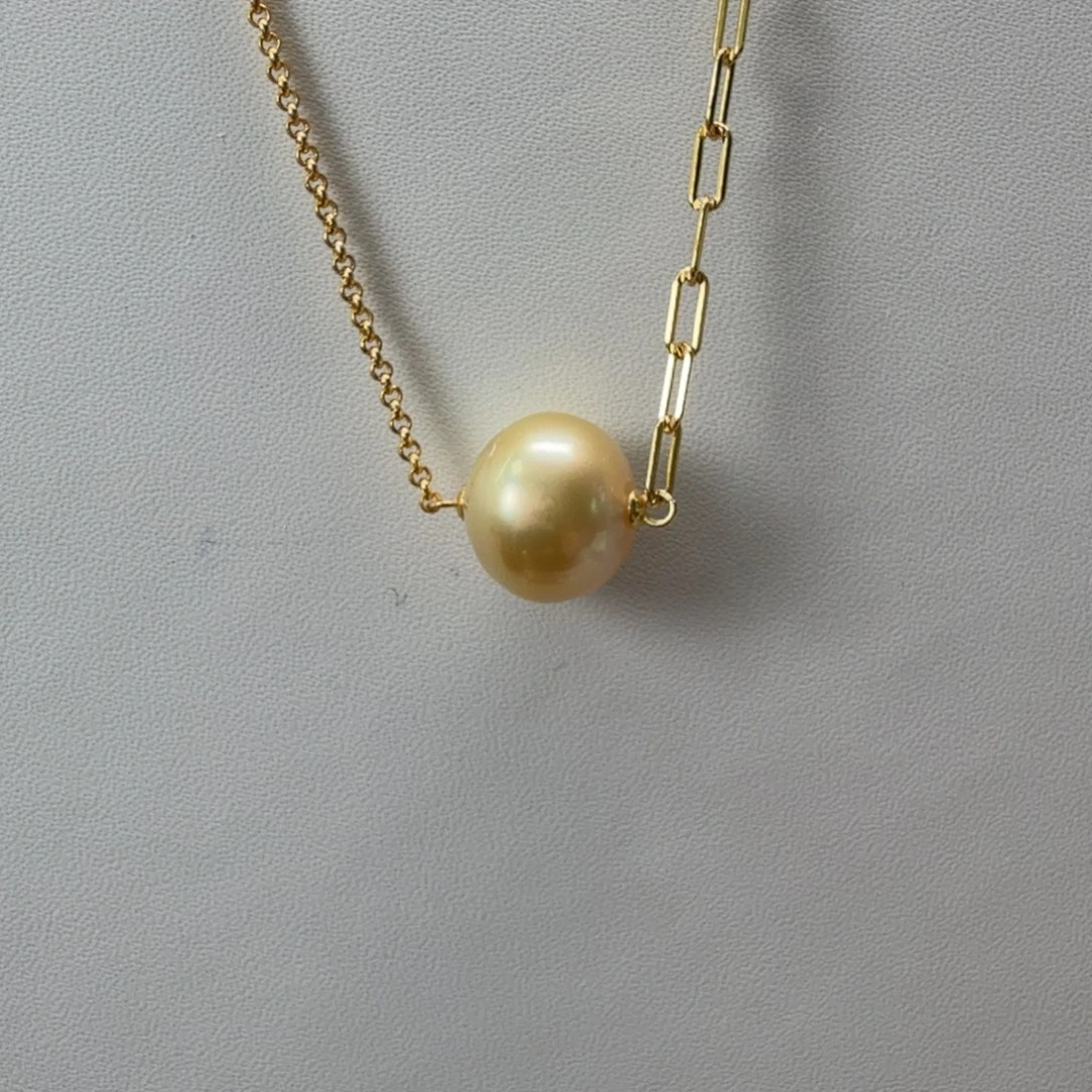 颈饰海水珍珠银S925镶嵌