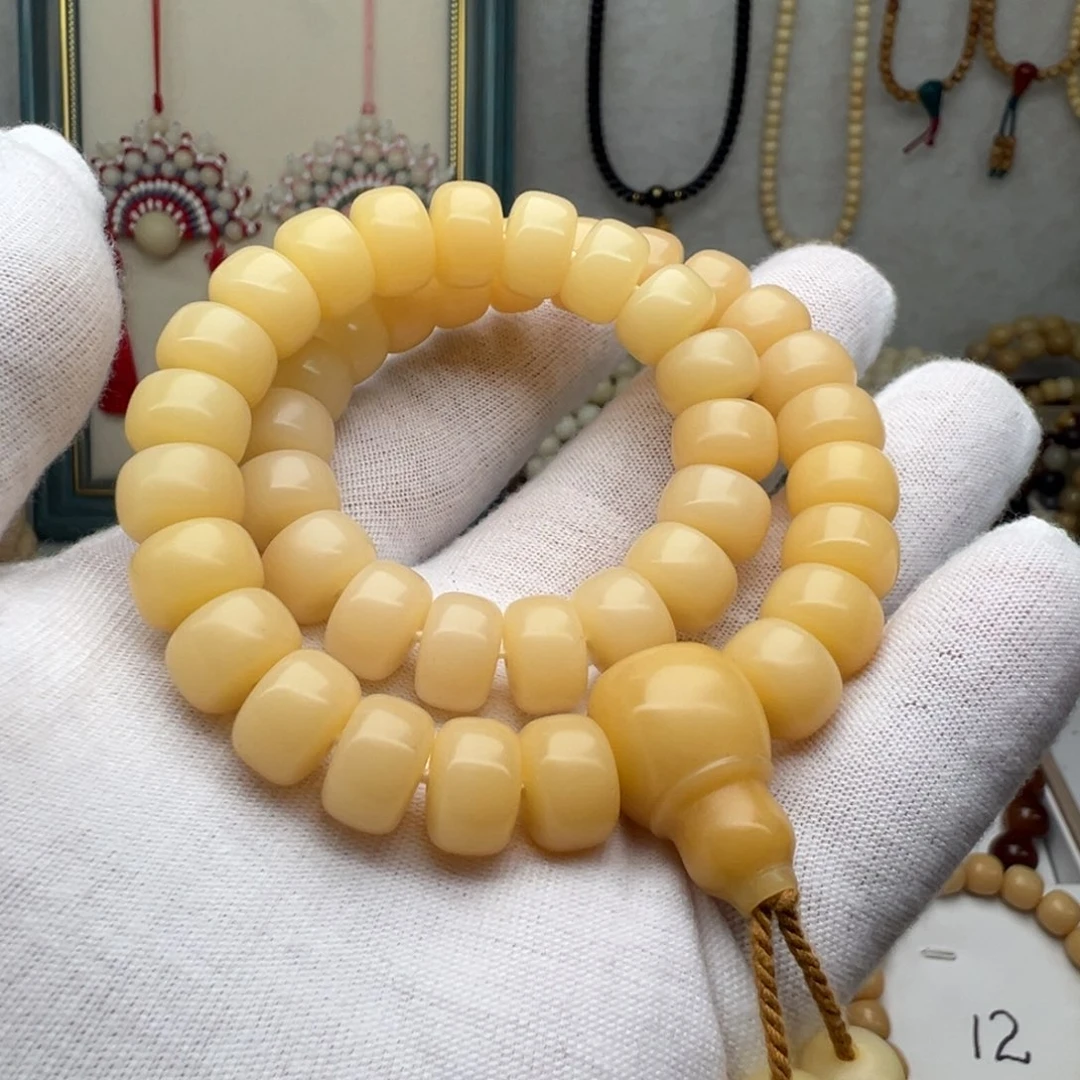 手串菩提根/象牙果卡12天然干磨菩提根双圈S21