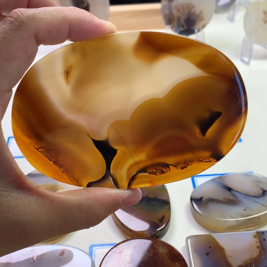 未镶嵌玛瑙/玉髓珠宝半成品