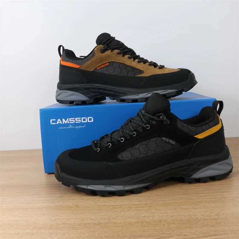 5767 秋冬鼎货牛反绒低帮户外防水防滑徒步登山鞋男