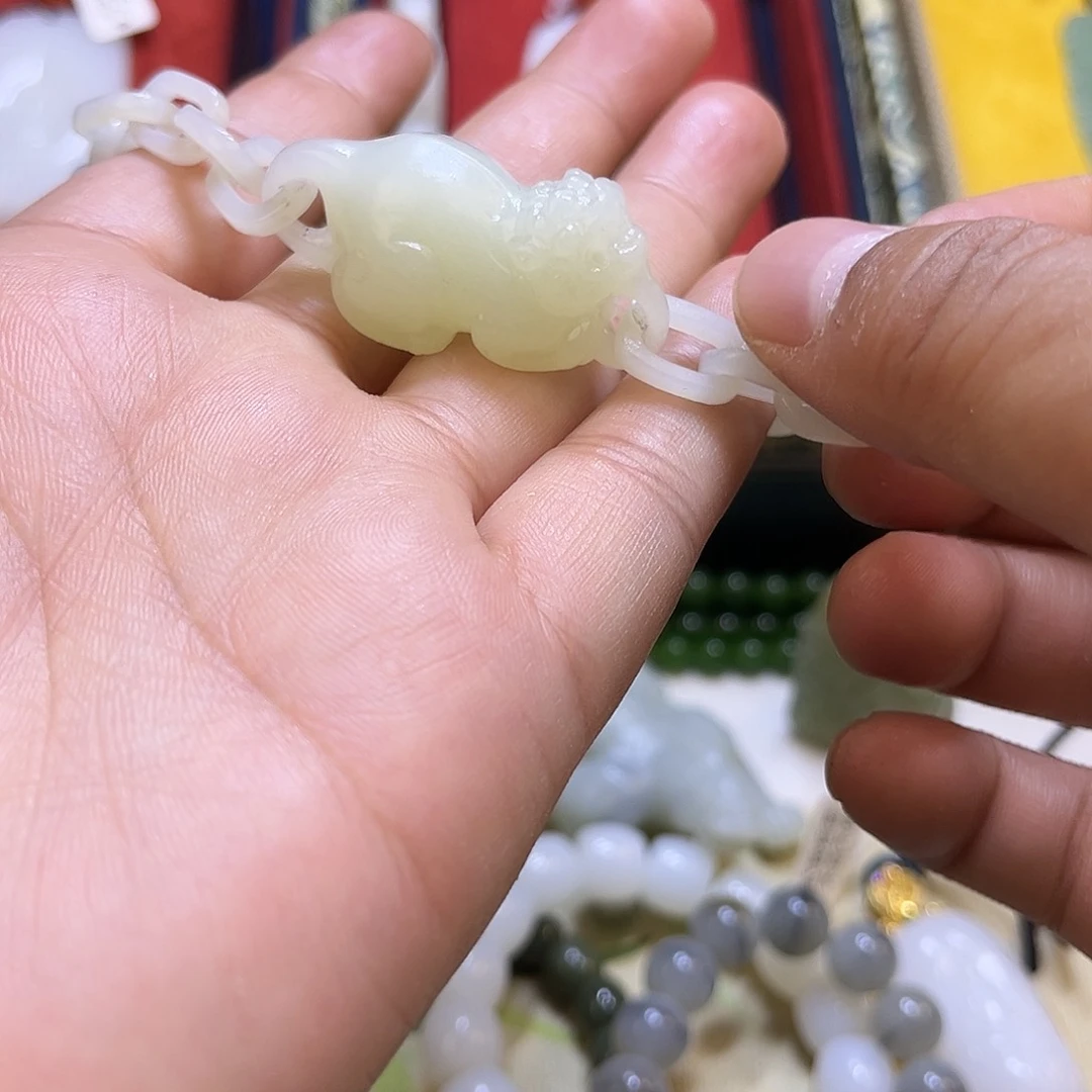 和田玉手链未镶嵌