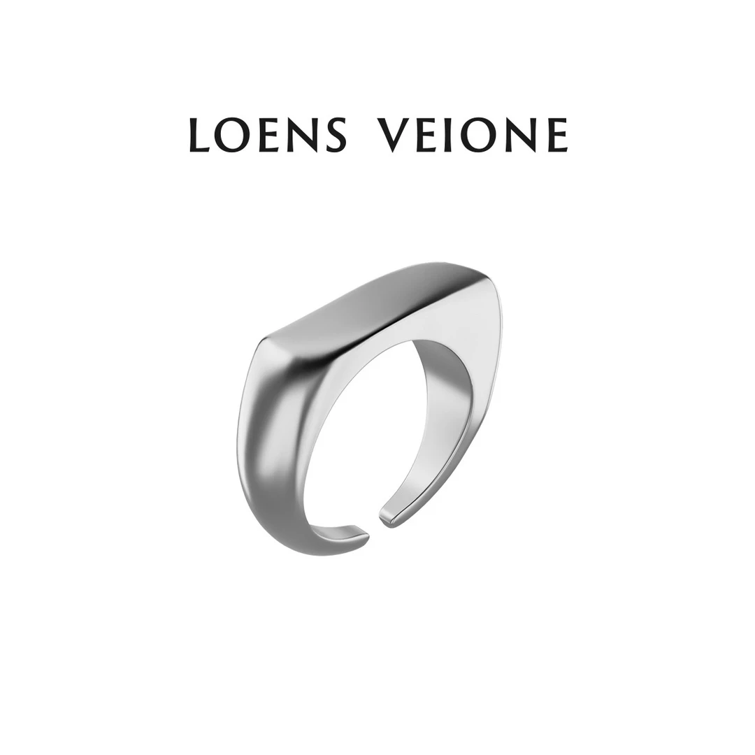 合金戒指 LOENS VEIONE/罗拉小众简约个性冷淡风戒指24WVCS0029N