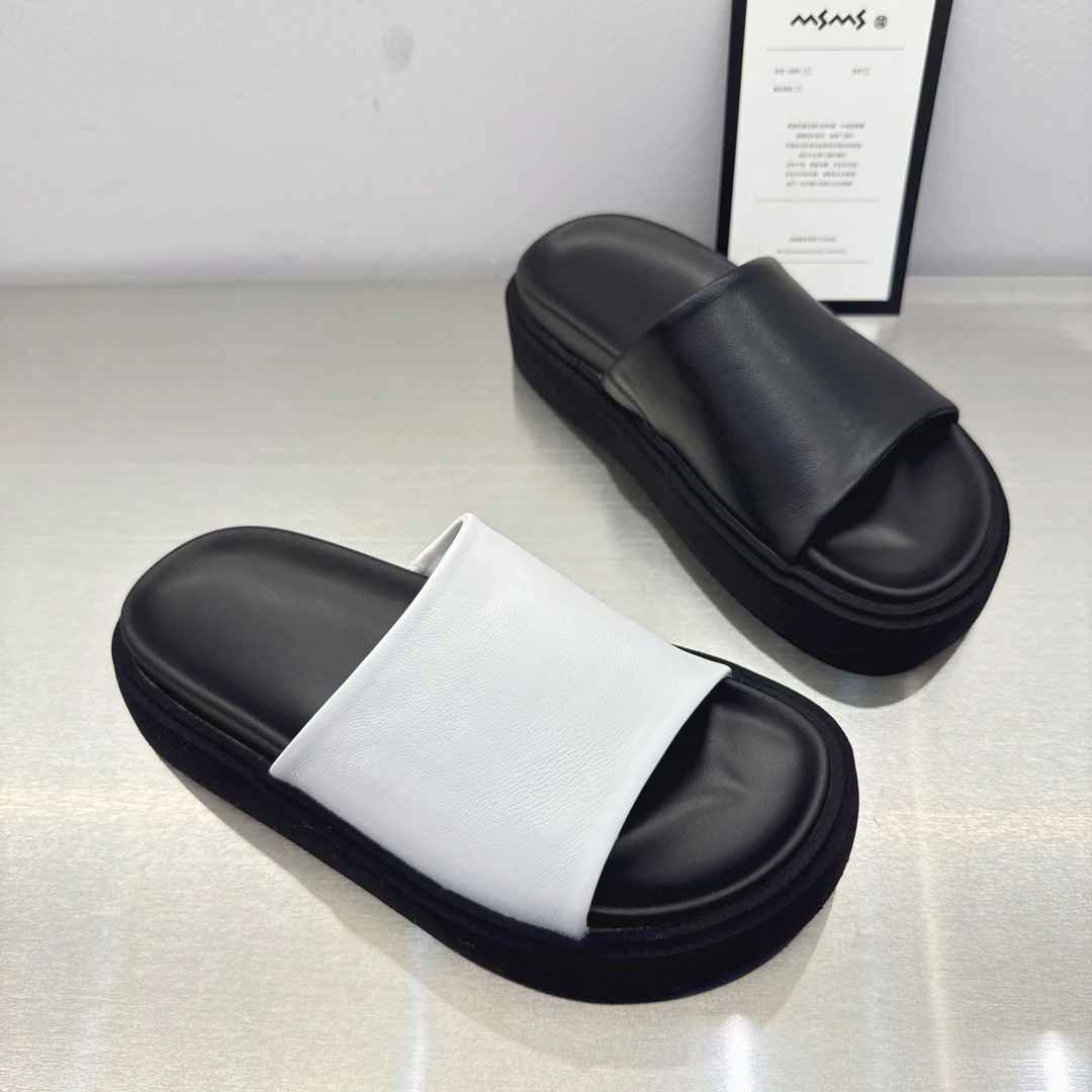 玛莎玛索2025年新款933-65超轻厚底简约款凉拖