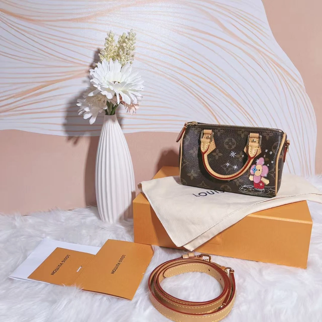 95新 LouisVuitton/路易威登 95新lvspeedynano圣诞限量款5681695
