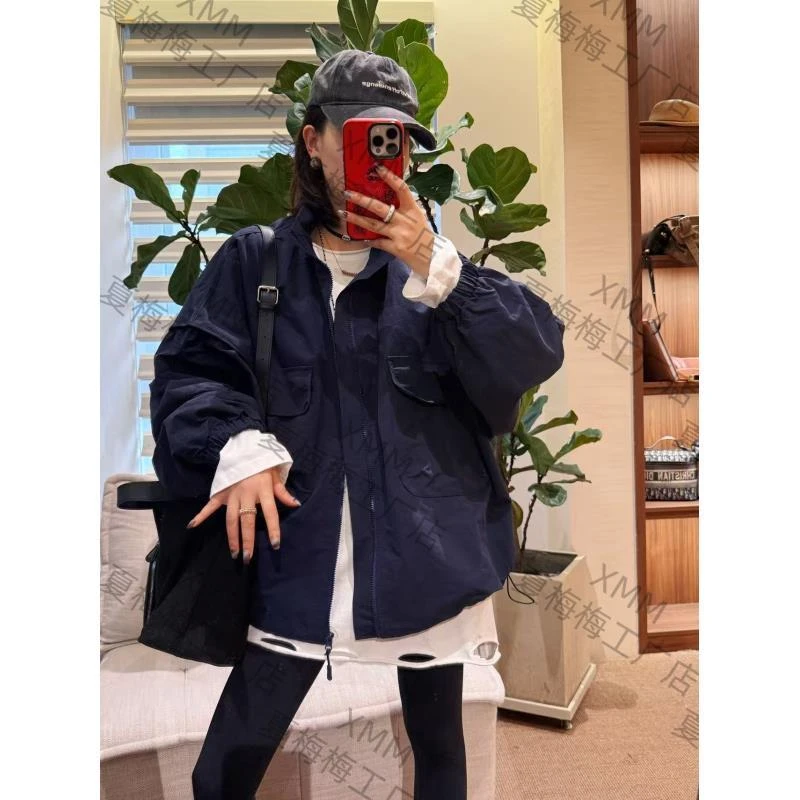 XMM.《口袋冲锋衣》秋款时尚百搭潮流洋气舒适显瘦冲锋衣外套G51811