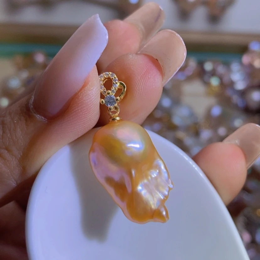 【闪购商品】淡水珍珠天然珍珠（微瑕）合金