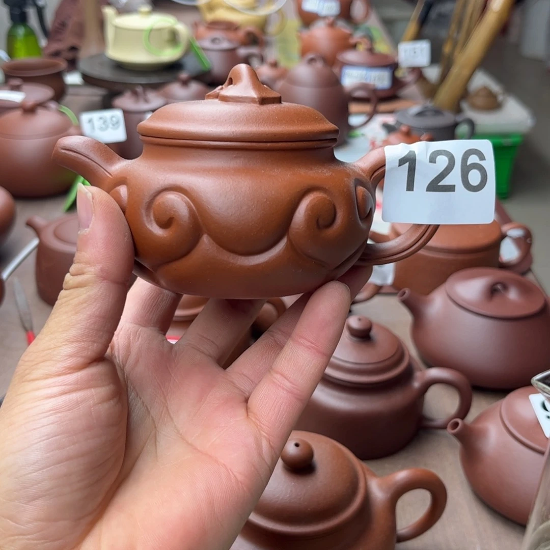 紫砂茶壶小红泥如意200左右