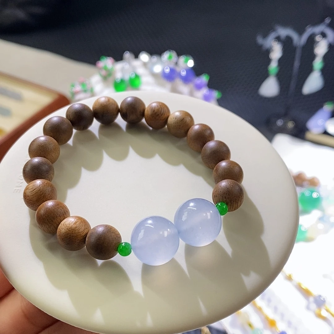 翡翠手链未镶嵌手串