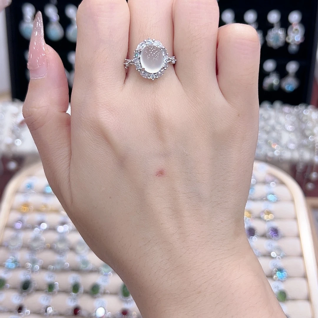 银S925镶嵌水晶戒指