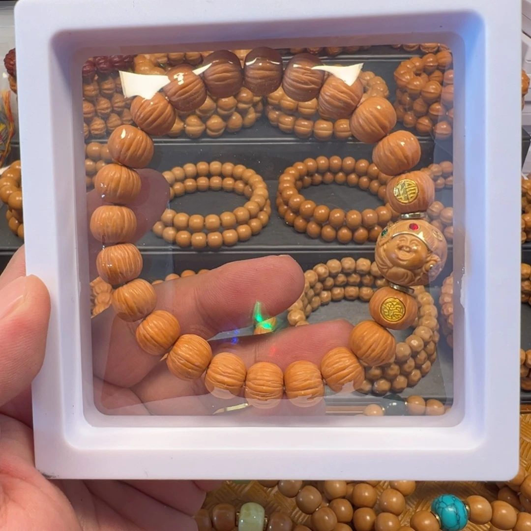 猴头核桃手串精品911+财迷镶嵌+双标