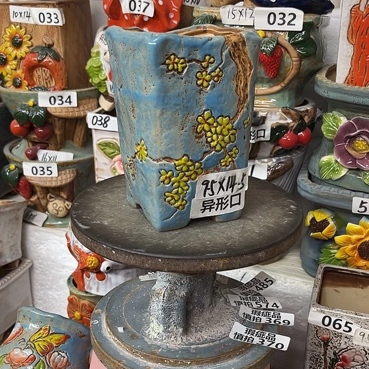 粗陶材质多肉花盆