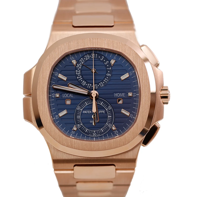 99新 Patek Philippe/百达翡丽 23年全套星舞罗5990R玫瑰金蓝盘