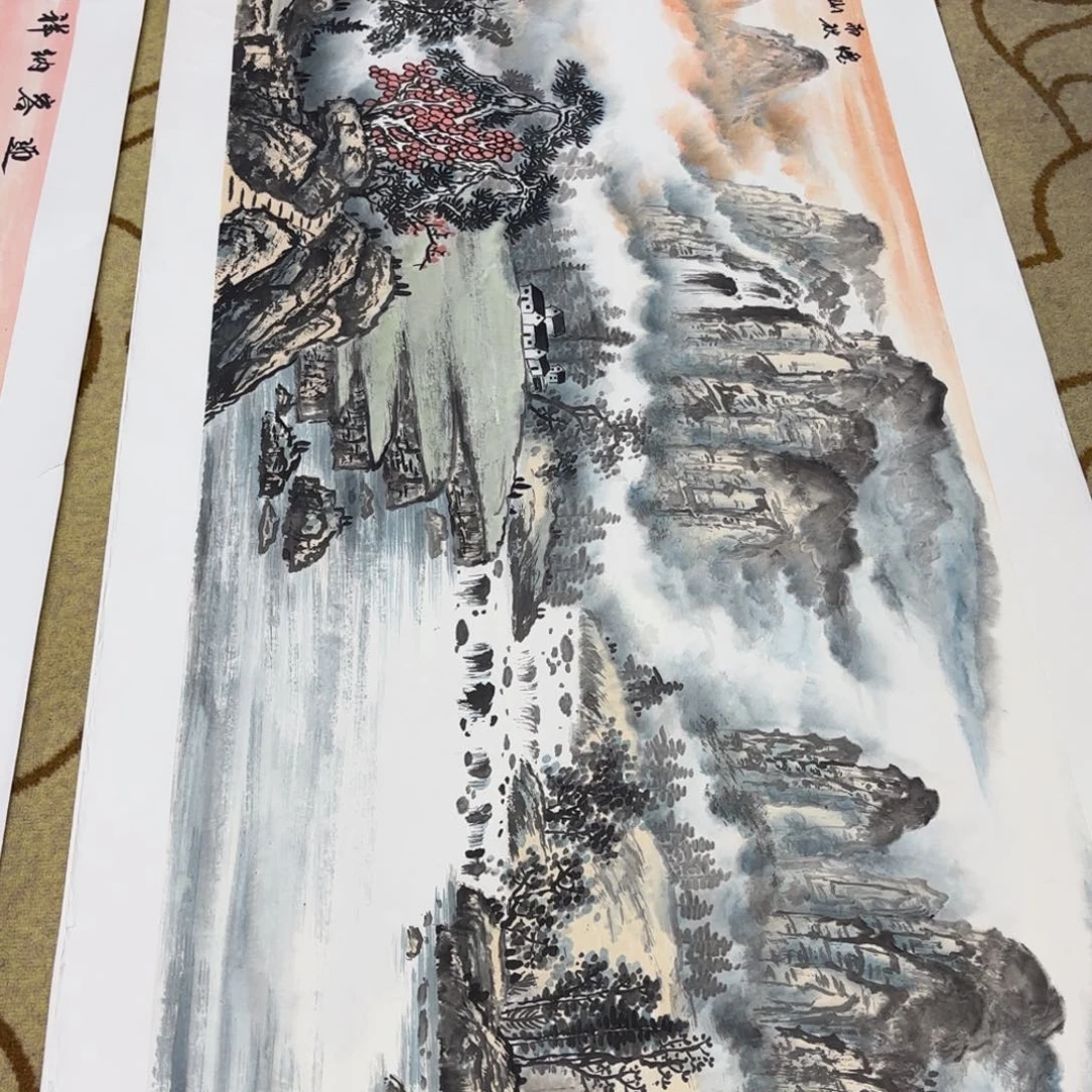 会***望国画吴俊明小六山水艺