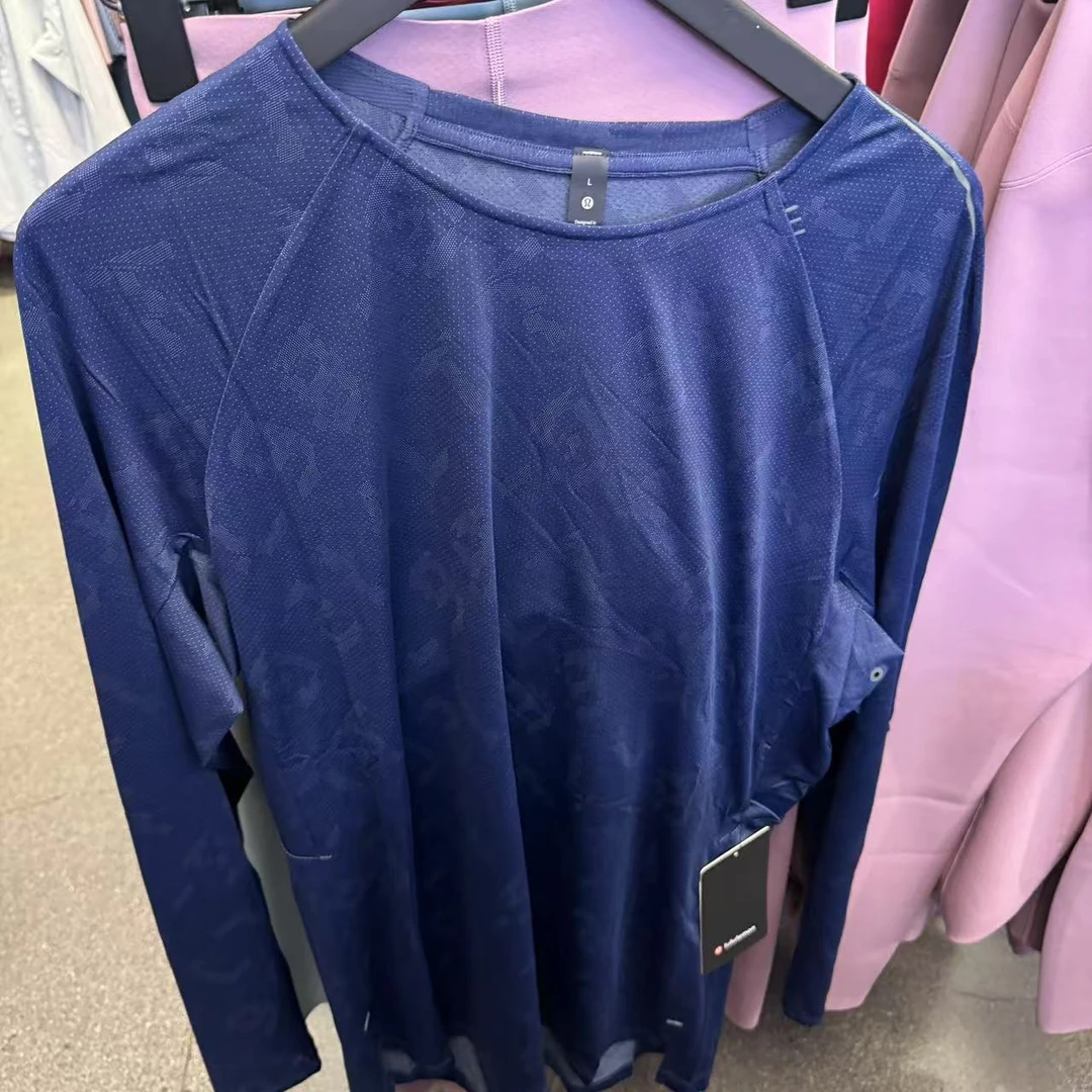lululemon Textured Training Long Sleeve 男士速干运动长袖T恤