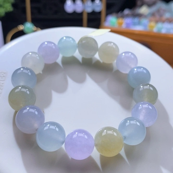 翡翠未镶嵌吊坠(不含链)翡翠糖果色系多宝卡11+