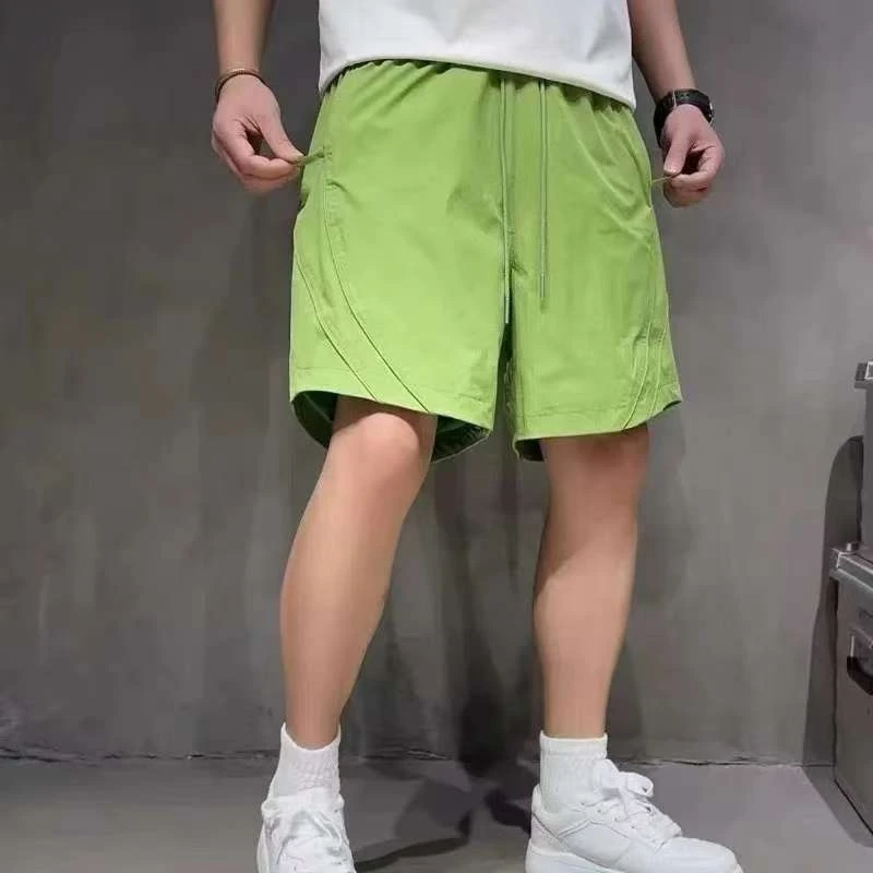 美式短裤男士2025夏季宽松休闲运动裤子男户外速干薄款百搭五分裤