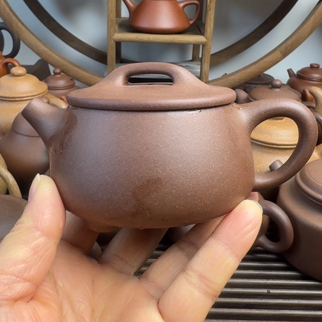 茶壶紫砂190cc宽口石瓢嫩底槽清