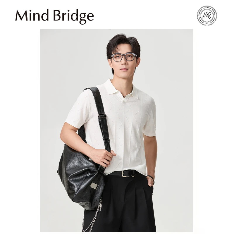 MindBridge【丝滑清凉】夏季男士商务休闲翻领短袖T恤POLO衫 MA42