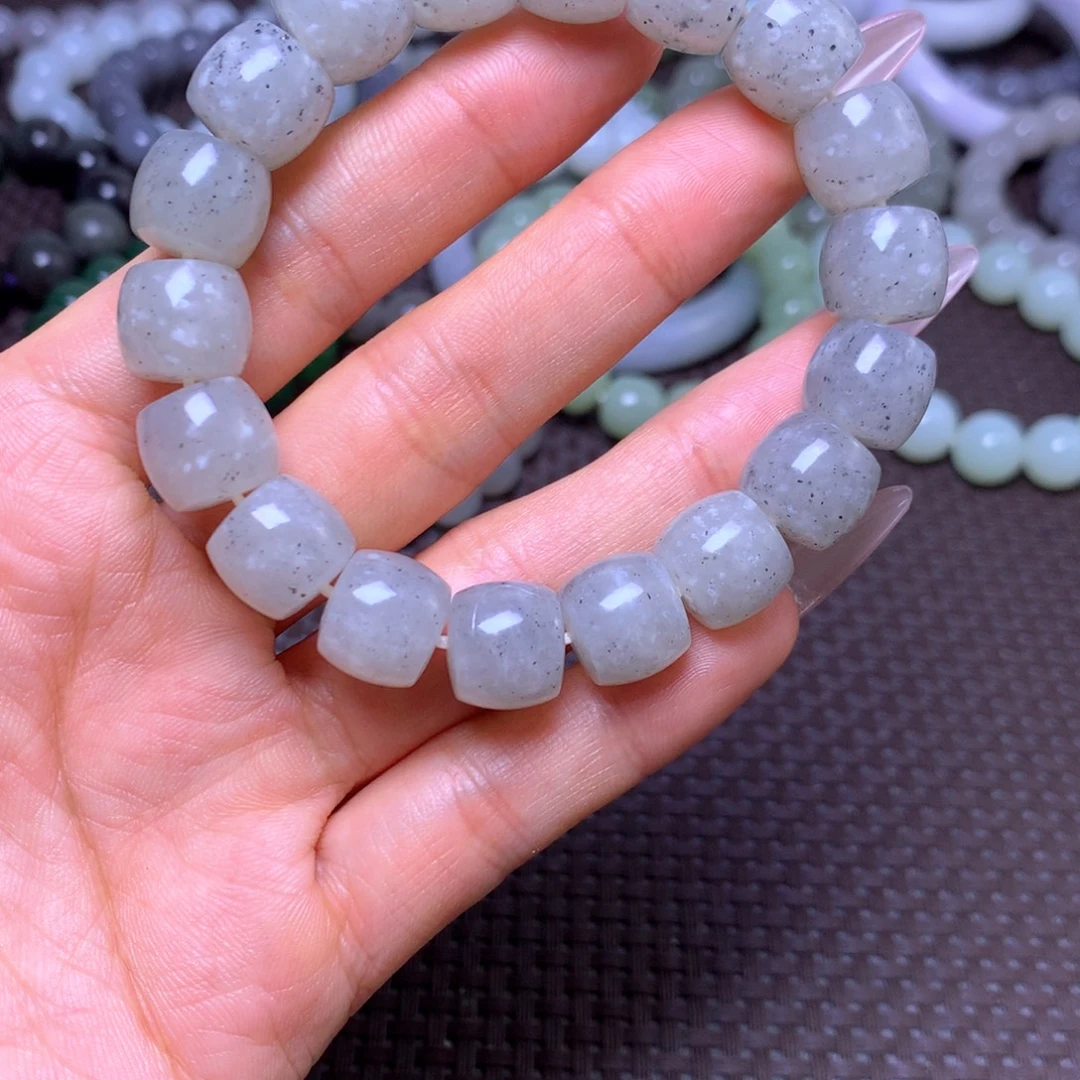 和田玉未镶嵌手串卡12