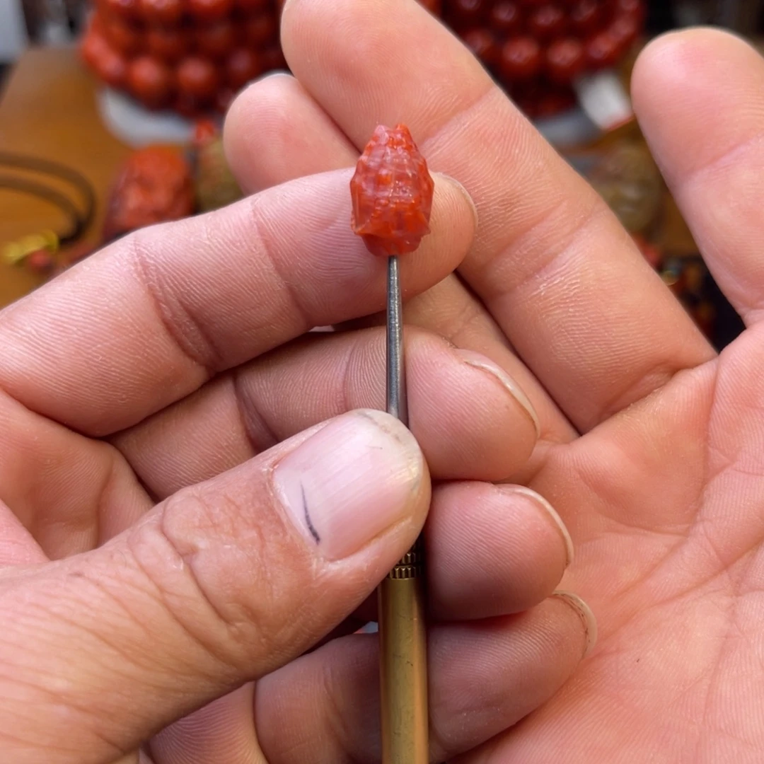 南红玛瑙未镶嵌川料精工佛手