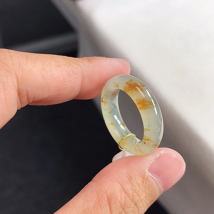 翡翠未镶嵌戒指14-15号