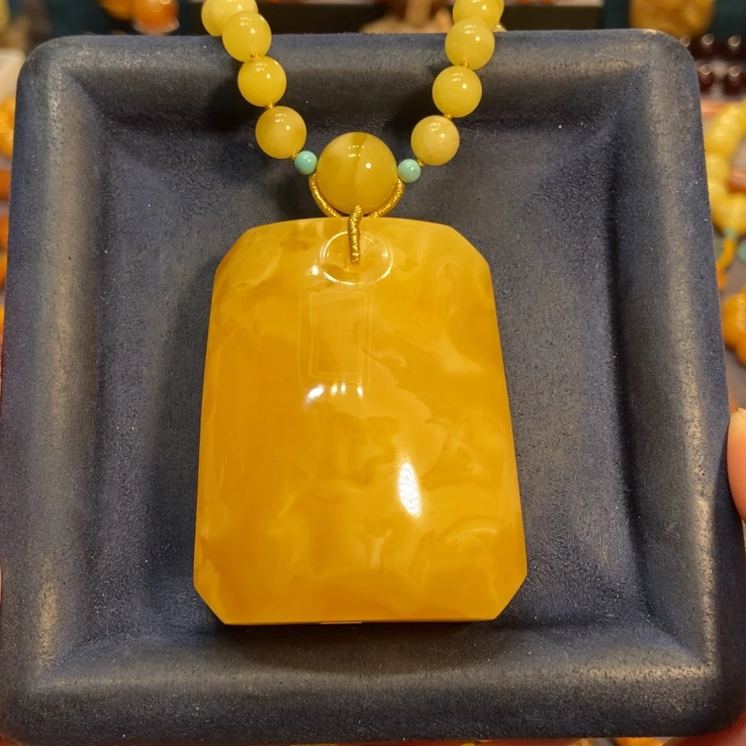 蜜蜡颈饰未镶嵌蜜蜡