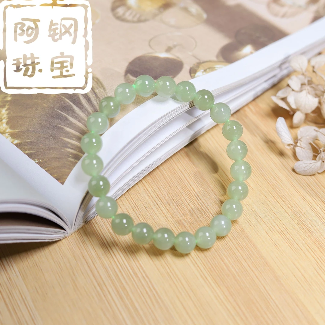 天然高品晴水和田玉手串手链玉石男女款礼物-多样性发其一-HT155