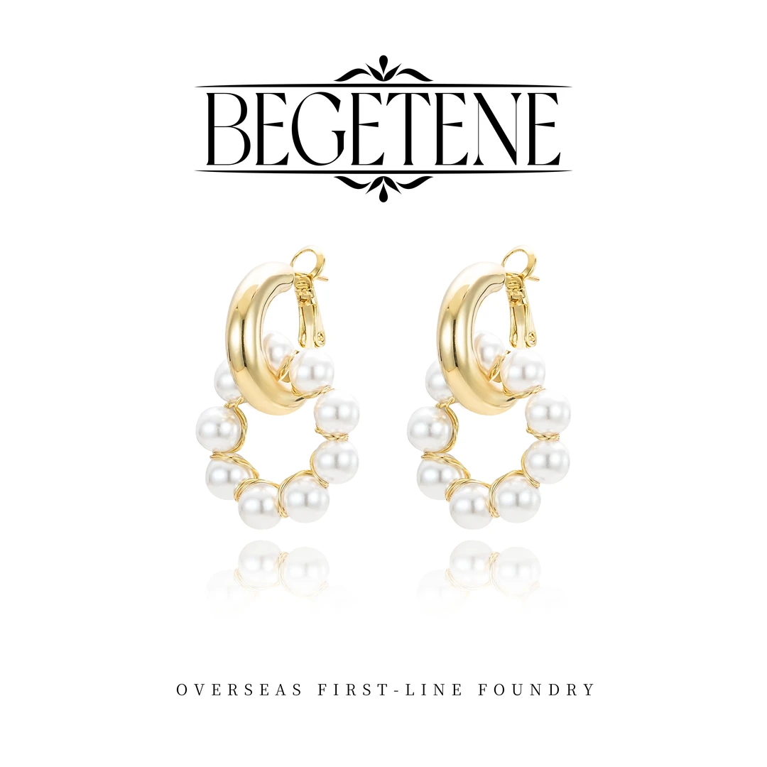 BEGETENE★设计师款两戴式百搭耳环 G1146