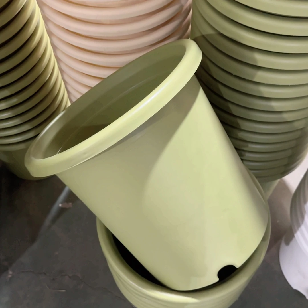 树脂四季盆7#无拖微瑕果绿6