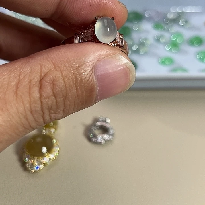 翡翠裸石缅料A货翡翠