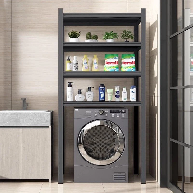 【废铁价】下空式置物架洗衣机上方货架家用阳台行李箱收纳整理架子