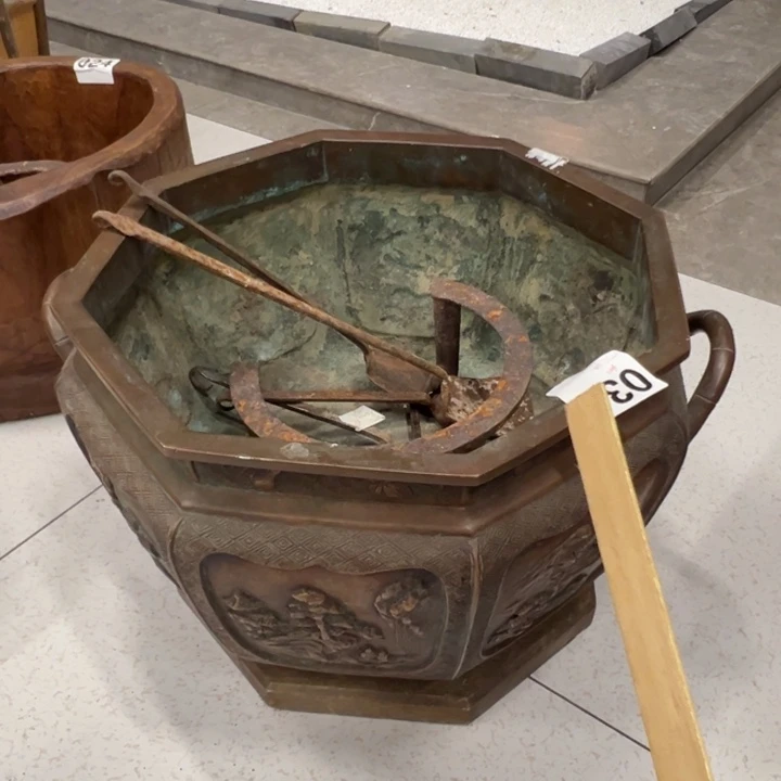 铜火钵茶器茶器茶器