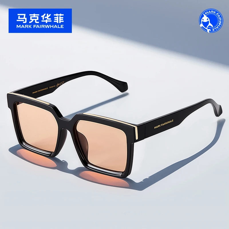 MARK马克华菲方形框偏光男士墨镜防紫外线墨镜女防晒墨镜男款