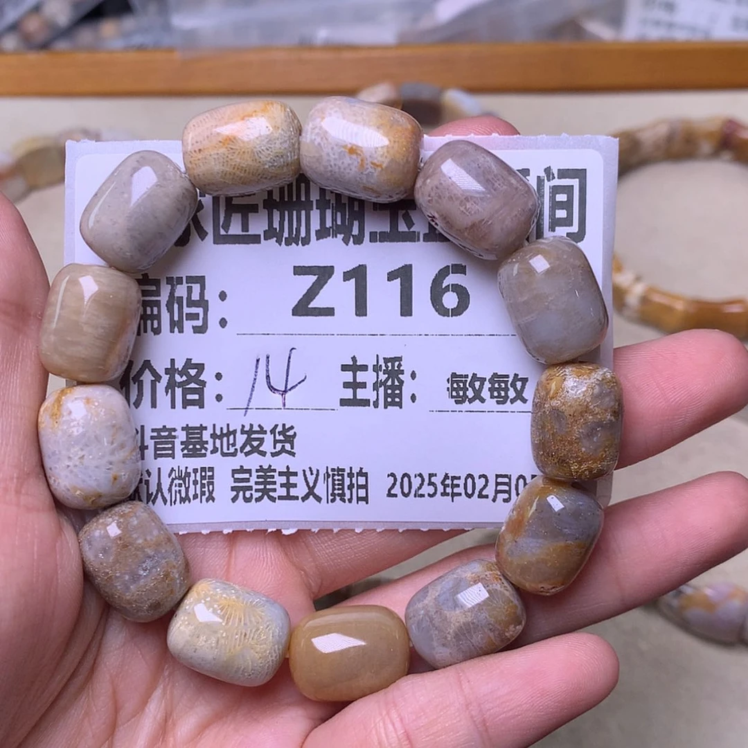 【闪购商品】硅化珊瑚（珊瑚玉）手镯未镶嵌冰**佬Z116