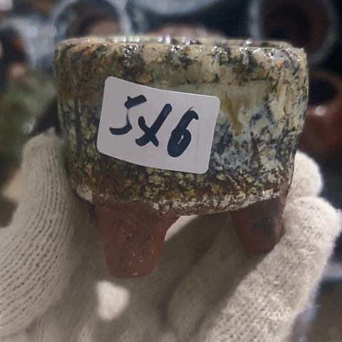 红陶粗陶花盆手工