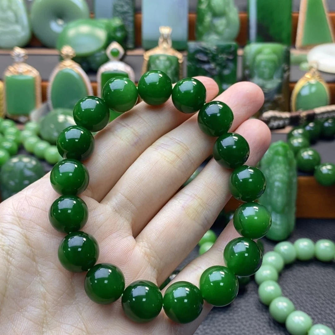 颈饰未镶嵌和田玉（碧玉）用****0手串卡12