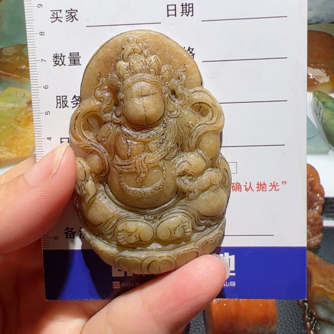 定制翡翠未镶嵌财神