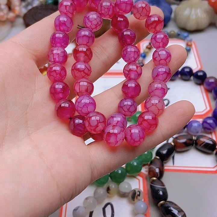【闪购商品】未镶嵌玛瑙/玉髓珠宝半成品红*