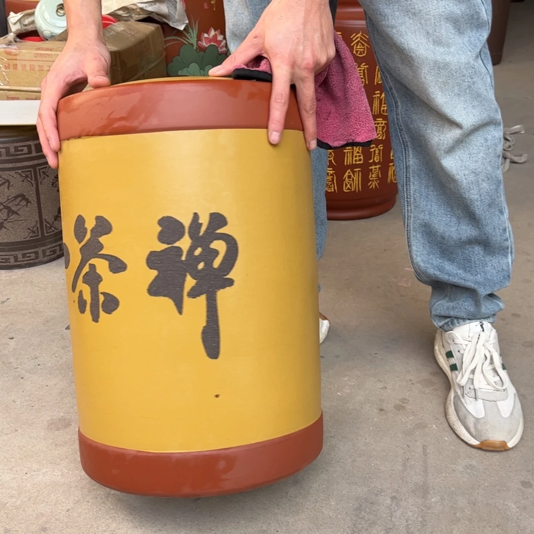紫砂茶叶罐23 饼茶叶罐