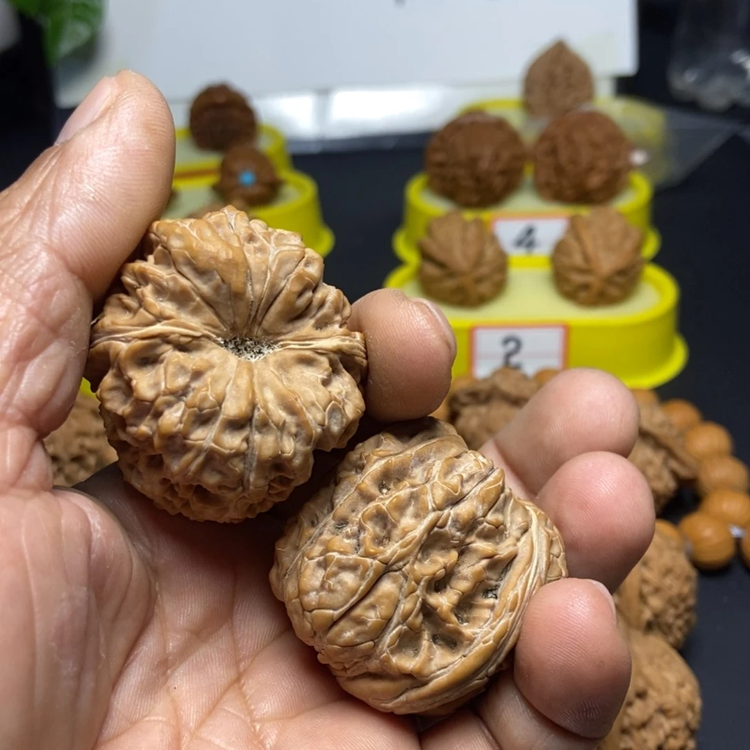 文玩核桃把件花*花门墩