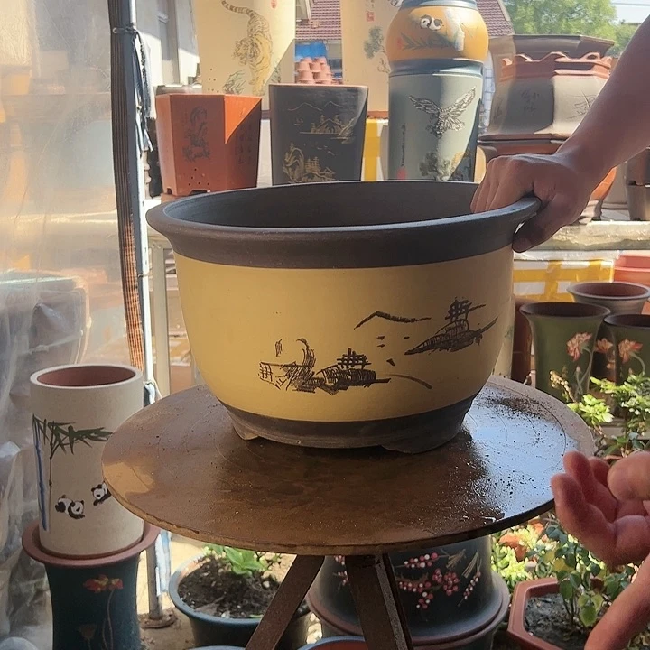 宜兴紫砂花盆002