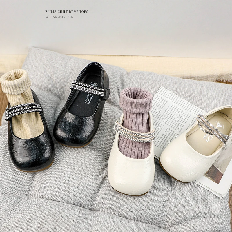 女童小女孩皮鞋春秋新款儿童公主鞋软底女宝小童玛丽珍单鞋演出鞋