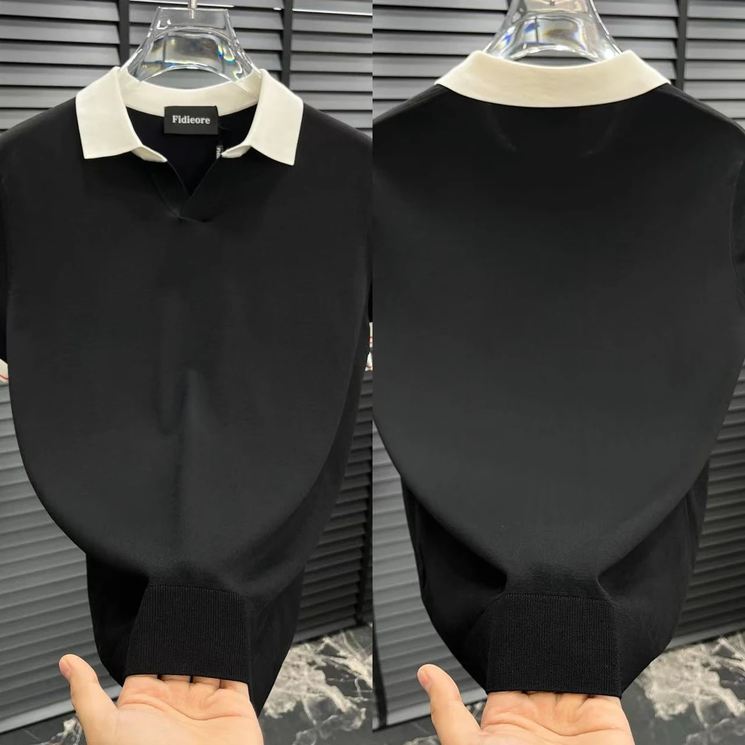 2025夏季1851简约轻奢风休闲时尚百搭商务修身翻领伊力特POLO衫