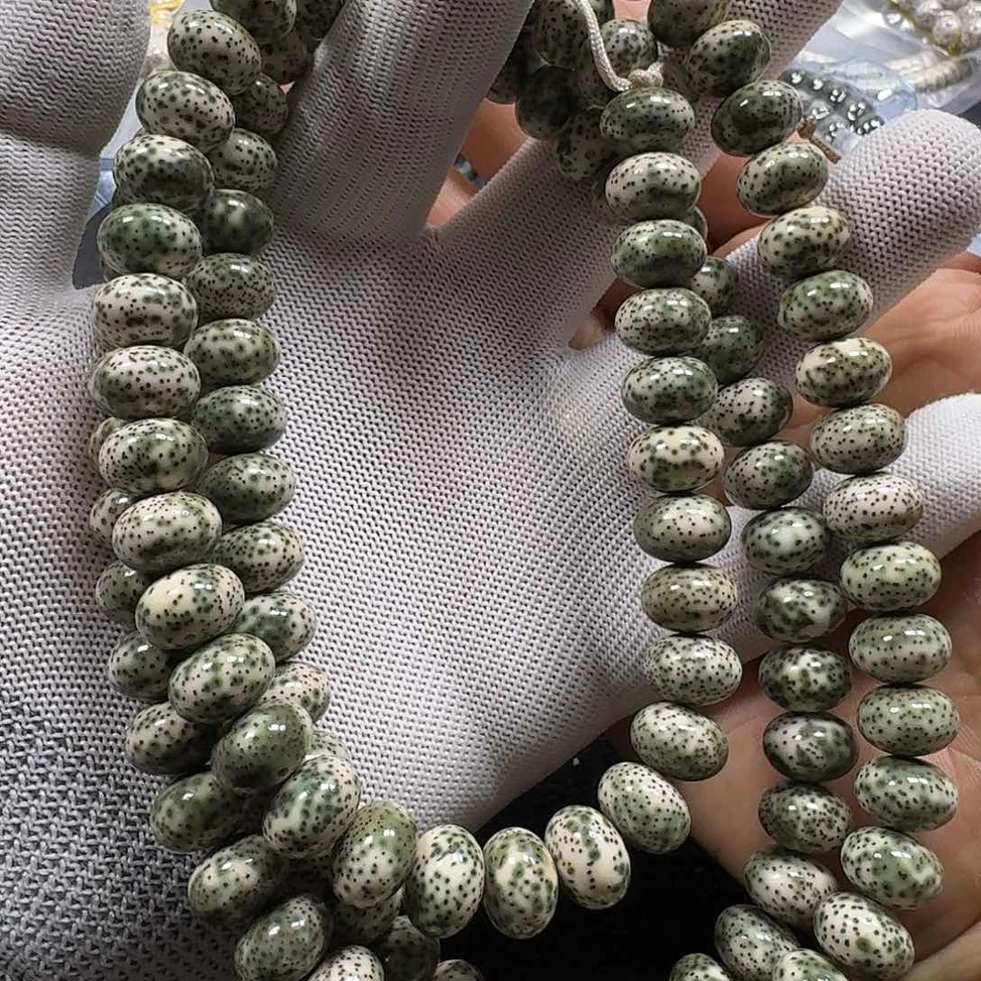星月菩提手串小*儿星月菩提13*9青花瓷