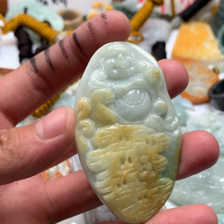 翡翠未镶嵌颈饰保真天然a货翡翠