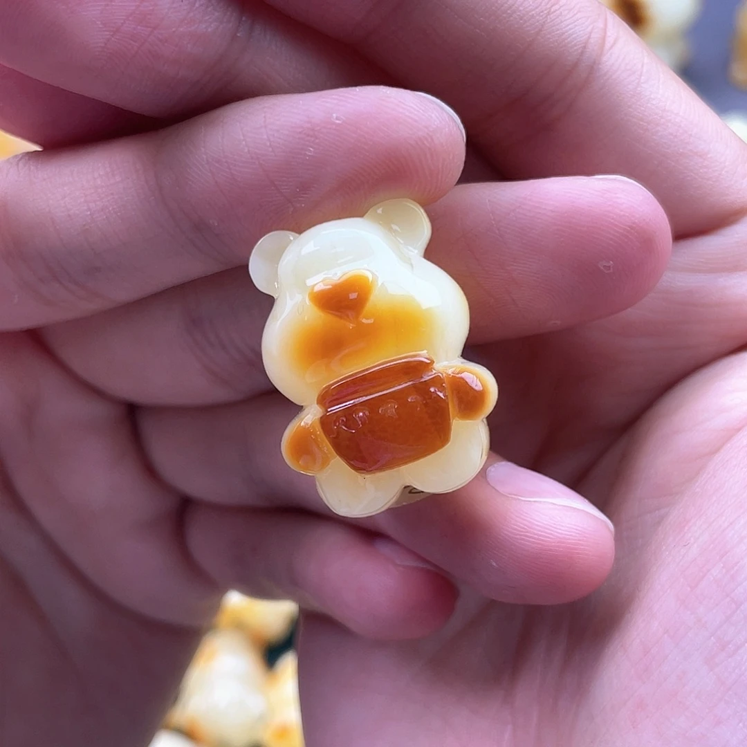 未镶嵌琥珀裸石猫***翻蜜蜡