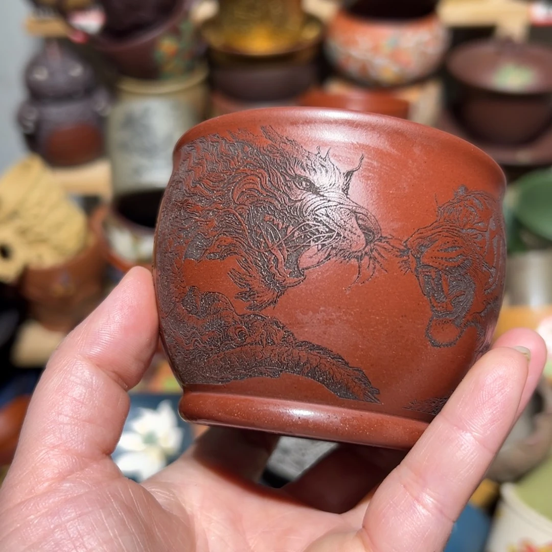 紫砂茶杯宜兴紫砂主人杯