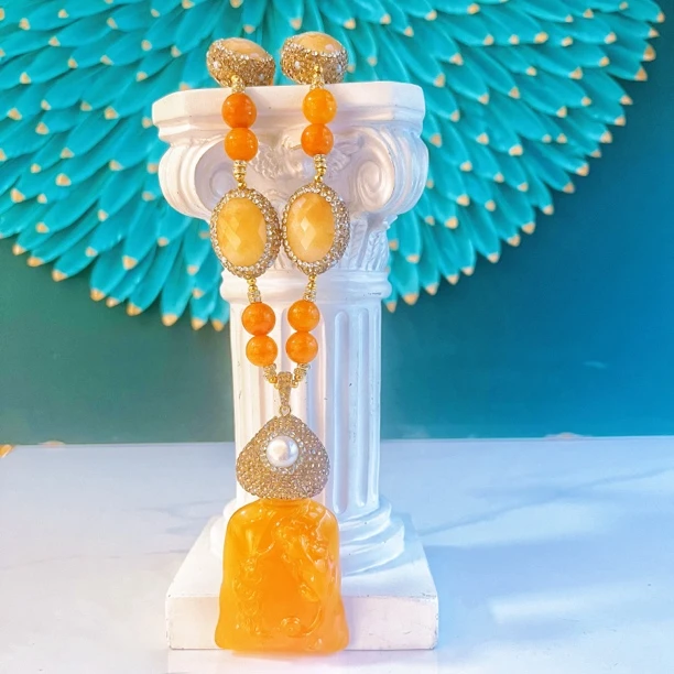 铜合金项链 9700尼娜弗尼拉系列 双面满镶搭配 气质时尚百搭复古